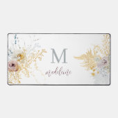 Élégant romantique aquarelle Fleurs Monogramme (Recto)