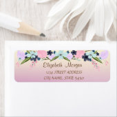 Élégant romantique, Ombre, Étiquette de adresse de (En situation)