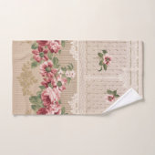 Élégant romantique victorien rose floral (Serviette à main)