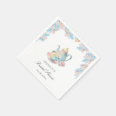 Elegant Romantisch Bruids Tea Party Vrijgezellenfe Servet (Hoek)