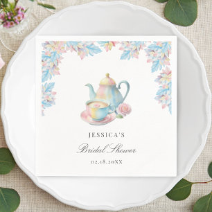 Elegant Romantisch Bruids Tea Party Vrijgezellenfe Servet