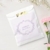 Elegant  Romantisch Paarse Vrijgezellenfeest Bedankzakje (Gezegeld)