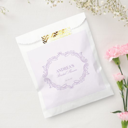 Elegant Romantisch Paarse Vrijgezellenfeest Bedankzakje (Gezegeld)