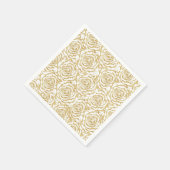 Elegant romantisch roos afbeelding servet (Hoek)