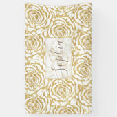 Elegant romantisch roos afbeelding spandoek (Verticaal)