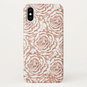 Elegant romantisch roos gouden rozen afbeelding iPhone x hoesje