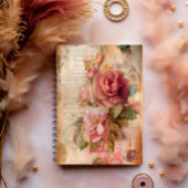 Elegant Romantisch Roze Bloemen Notitieboek