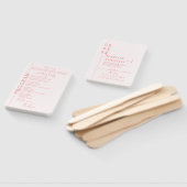 Elegant Romantisch Script Blush Roze Huwelijksprog Handwaaier (Niet-gemonteerd)