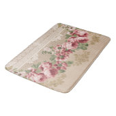 Elegant Romantisch Victoriaans Roze Bloemen Badmat (Gekanteld)