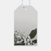 Elegant & Romantisch Witte Roos Personaliseren Cadeaulabel (Achterkant)