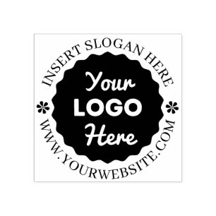 Elegant Rond Douanebedrijf Business Logo Rubberstempel