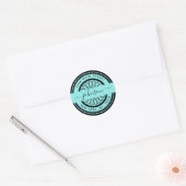 Elegant Rond Retouradres,Maak Uw Eigen Ronde Sticker (Envelop)