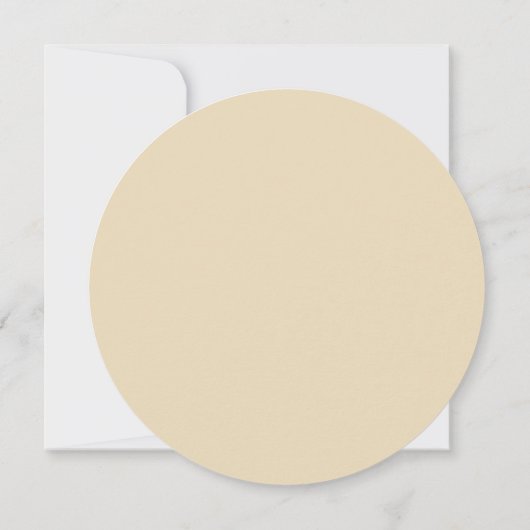 Elegant ronde sparen de datumuitnodiging kaart (Achterkant)