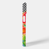 Elegant rood abstract bloemenschilderij waterverf Case-Mate iPhone case (Achterkant / Rechts)