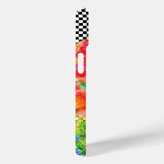 Elegant rood abstract bloemenschilderij waterverf Case-Mate iPhone case (Achterkant / Rechts)