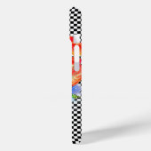 Elegant rood abstract bloemenschilderij waterverf Case-Mate iPhone case (Achterkant / Links)