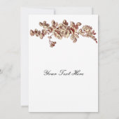 elegant rood bloeiend Zaken Dank u Kaarten (Achterkant)