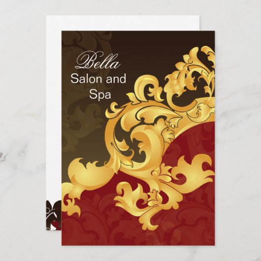 elegant rood bloeiend Zaken Dank u Kaarten (Voorkant / Achterkant)