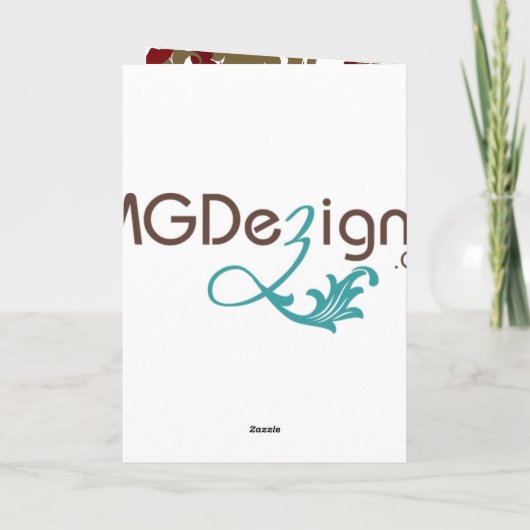 elegant rood bloeiend Zaken Dank u Kaarten (Achterkant)