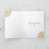 Elegant rood goud mandala bruiloft Jubileum Kaart (Binnen)