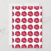 Elegant rood groeiende Wildflower Verjaardagsfeest Kaart (Achterkant)