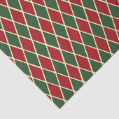 elegant rood groen goud met kerstaven tissuepapier (Detail)