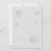 Elegant Rood Groen Wit Glitter Kerstfeest Kaart (Achterkant)