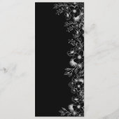 Elegant Rood Huwelijksmenu Menu (Achterkant)