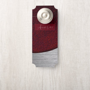 Elegant rood leder, naam