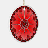 Elegant rood mandala keramisch ornament (Rechts)