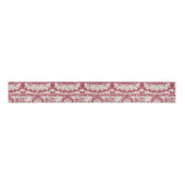 Elegant  rood meer toile de jouy grosgrain lint (Voorkant)