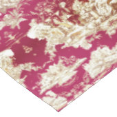 Elegant rood meer toile de jouy monogram tafelkleed (Gekanteld)