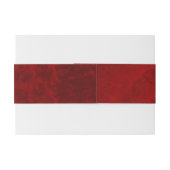 Elegant rood met krassen Bruiloft Uitnodigingen Wikkel (Achterkant Voorbeeld)