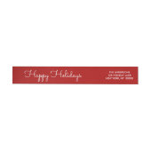 Elegant rood Prettige feestdagen Manuscript Letter (Individueel)