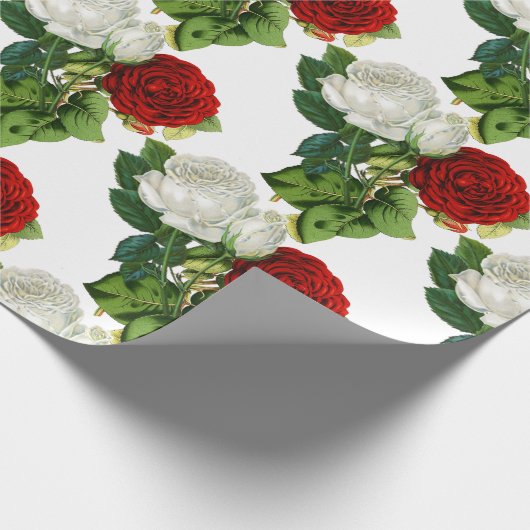 Elegant Rood Rood Blanzend Berichten Cadeaupapier (Hoek)