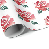 Elegant rood rozenwrapppapier cadeaupapier (Rol Hoek)