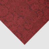 Elegant Rood Victoriaans Damask Tissuepapier (Detail)