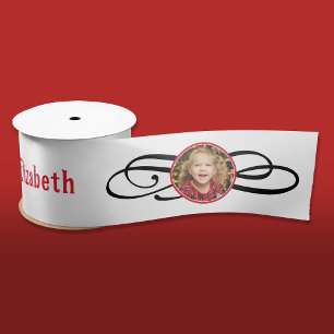  Elegant Rood Wit Fotoportret Feestelijk Lint