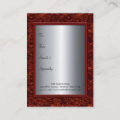 Elegant Rood & Zilver Kerstcadeau Certificaat Gi (Achterkant)