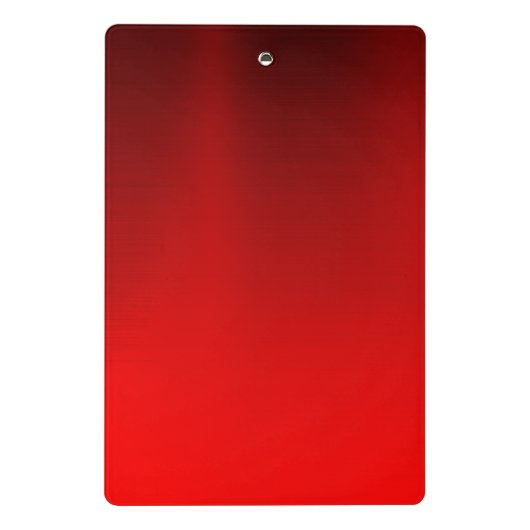 Elegant rood zwart goudglitter monogram mini klembord (Achterkant)