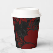 Elegant roodklep, kerst, elegant papieren bekers (Voorkant)