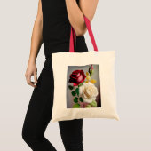 Elegant Roos Afbeelding Canvas tas (Voorkant (product))