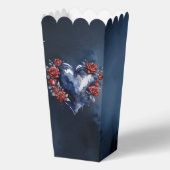 Elegant roos arrangement met goudkleurig blad bedankdoosjes (Achterkant)