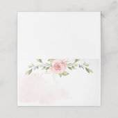 Elegant roos blauw roze baby shower (Buitenkant ongevouwen)