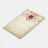 Elegant Roos Diamond personaliseert Post-it® Notes (Schuin)