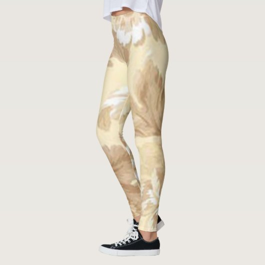 Elegant Roos en leder Leggings (Links)