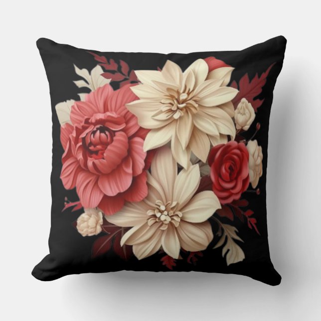 Elegant Roos Floral Sierkussen –  & Moder (Voorkant)