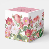Elegant Roos Florals Wedding Favor Box Bedankdoosjes (Achterkant)