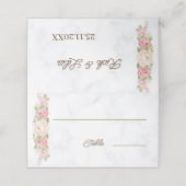 Elegant Roos Flower Custom Wedding (Buitenkant ongevouwen)