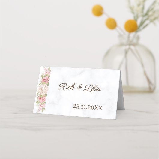 Elegant Roos Flower Custom Wedding (Achterkant)